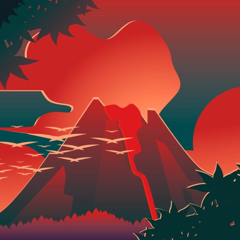 Volcano art by laphotospot
